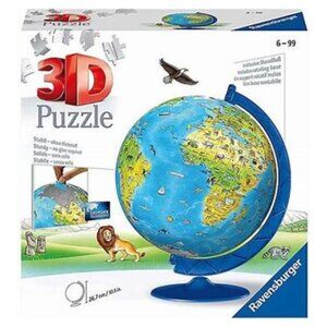Ravensburger Children's World Globe 180 Pieces 3D Puzzle New in Box